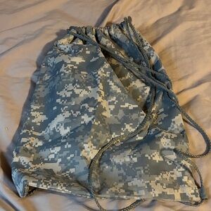 Digital Camo Drawstring Bag